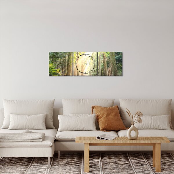 Slika staze u šumi (sa satom) (90x30 cm)