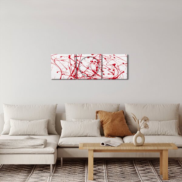 Slika tehnikom drippinga (sa satom) (90x30 cm)