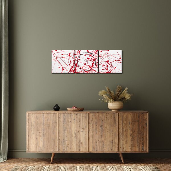 Slika tehnikom drippinga (sa satom) (90x30 cm)