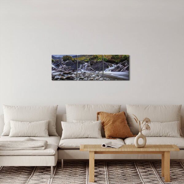 Slika vode koja teče (sa satom) (90x30 cm)