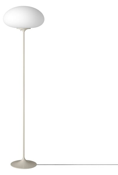 GUBI Stemlite podna lampa, šljunčano siva, visina 150 cm, prigušljiva, prigušiva, Sivo, Dnevni boravak/blagovaonica, Metal
