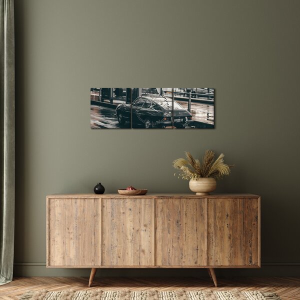Slika automobila u pokretu (sa satom) (90x30 cm)