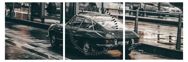 Slika automobila u pokretu (sa satom) (90x30 cm)