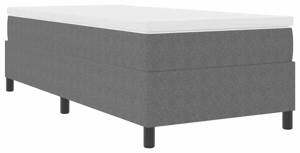 Krevet s opruga kutije Svijetlo siva i bijela. 80 x 200 cm - Siva / 80 x 200 cm