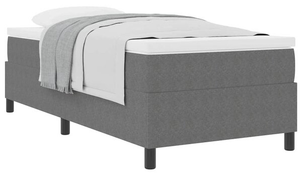 Krevet s opruga kutije Svijetlo siva i bijela. 80 x 200 cm - Siva / 80 x 200 cm