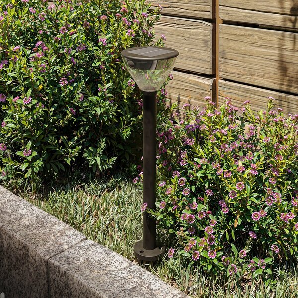 Philips Kyna LED solarna svjetiljka za stazu, crna, s senzorom, IP44, Crno, Plastika