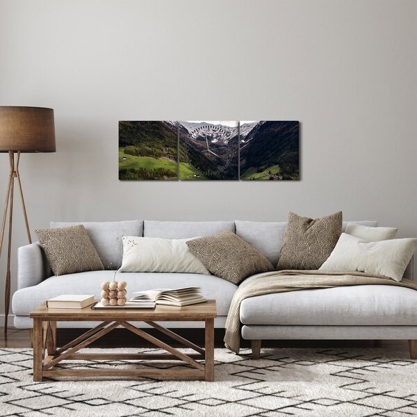 Slika - Dolina pod planinama (sa satom) (90x30 cm)