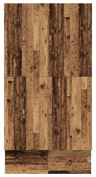 Krevet s ladicama Staro drvo 120 cm Konstruirano drvo - Smeđa / 120 cm