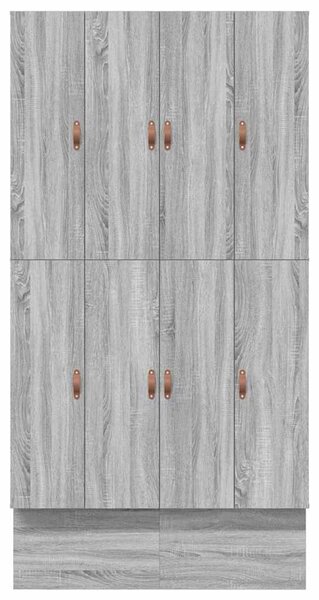 Krevet s ladicama Siva Sonoma 120 cm Konstruirano drvo - Siva / 120 cm