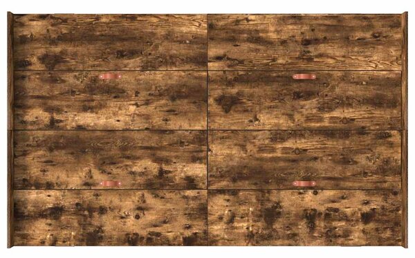 Krevet s ladicama Dimljeni hrast 120 x 190 cm Konstruirano drvo - Smeđa / 120 x 190 cm