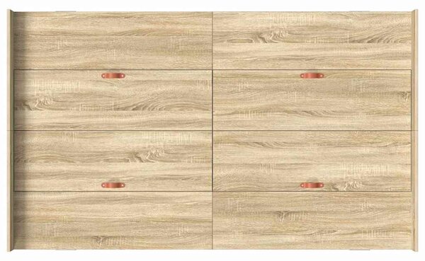 Krevet s ladicama Sonoma hrast 120 x 190 cm Konstruirano drvo - Smeđa / 120 x 190 cm