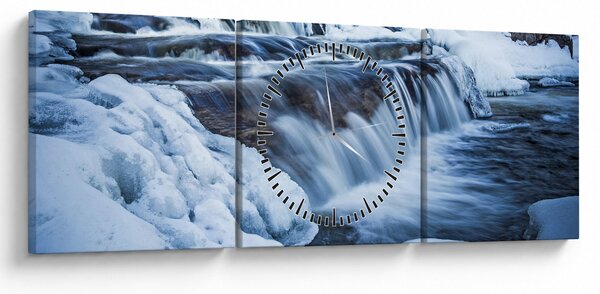 Slika rijeke zimi (sa satom) (90x30 cm)