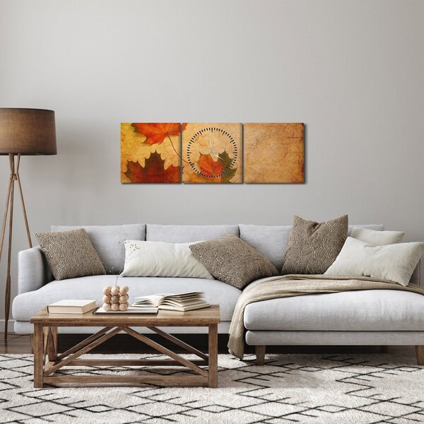 Slika s motivom jeseni (sa satom) (90x30 cm)