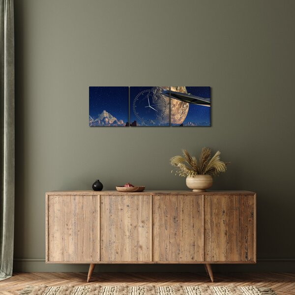 Slika - Dolazak vanzemaljaca (sa satom) (90x30 cm)
