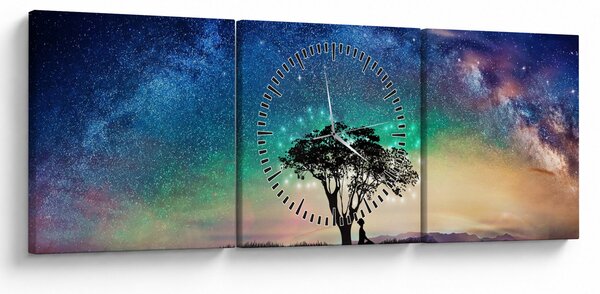 Slika - Odmor pod zvijezdama (sa satom) (90x30 cm)