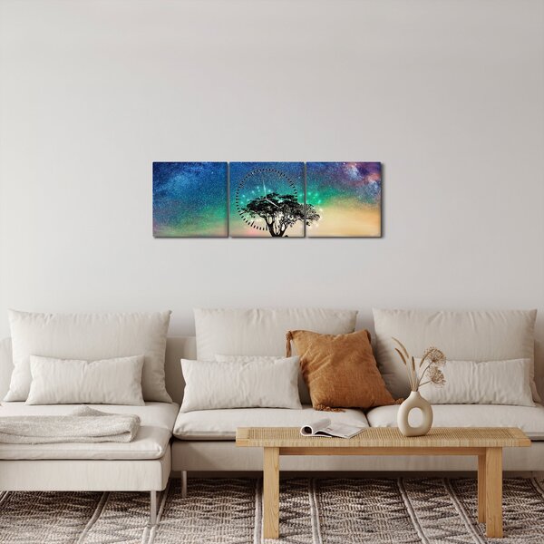 Slika - Odmor pod zvijezdama (sa satom) (90x30 cm)
