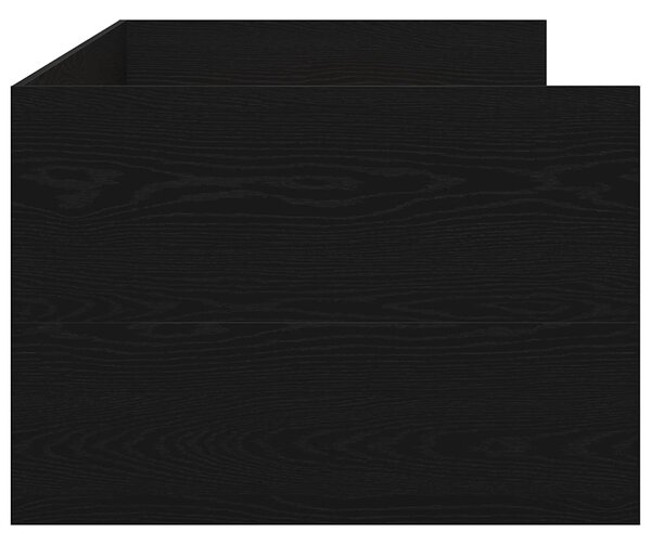 Krevet na dan Crni hrast 90 x 200 cm Konstruirano drvo - Crna / 90 x 200 cm