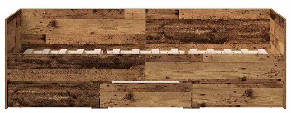 Krevet na dan Staro drvo 90 x 200 cm Konstruirano drvo - Smeđa / 90 x 200 cm