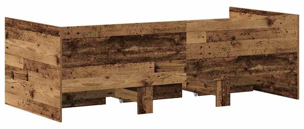 Krevet na dan Staro drvo 90 x 200 cm Konstruirano drvo - Smeđa / 90 x 200 cm