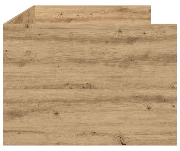 Krevet na dan Umjetnički hrast 90 x 190 cm Konstruirano drvo - Smeđa / 90 x 190 cm