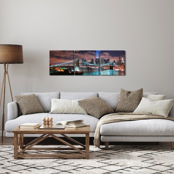 Slika - New York, Manhattan (sa satom) (90x30 cm)