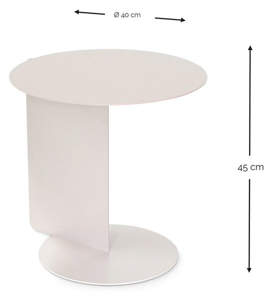 Željezni okrugao pomoćni stol ø 40 cm Salsa – Spinder Design