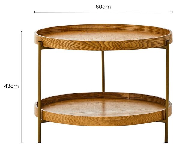 Okrugao pomoćni stol ø 60 cm Viborg – Premier Housewares