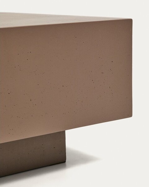 Vrtni stolić za kavu betonski 60x80 cm Rustella – Kave Home