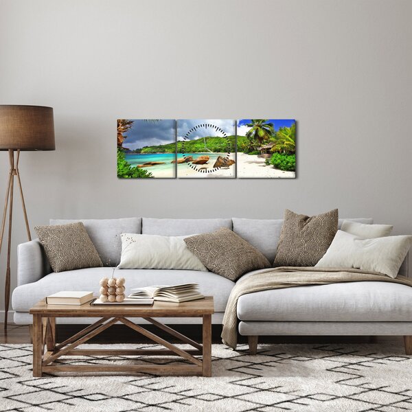 Slika - Sejšeli, plaža Takamaka (sa satom) (90x30 cm)