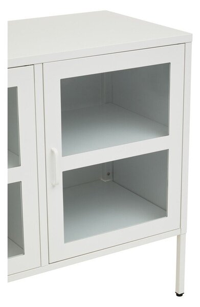 Bijela željezna vitrina 140x80x45 cm Acier – Premier Housewares