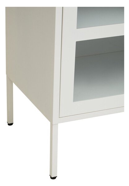 Bijela željezna vitrina 140x80x45 cm Acier – Premier Housewares