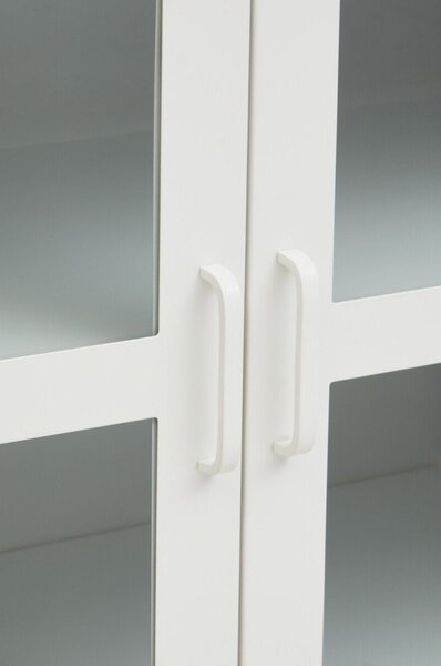 Bijela željezna vitrina 140x80x45 cm Acier – Premier Housewares