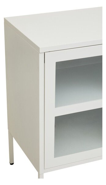 Bijela željezna vitrina 140x80x45 cm Acier – Premier Housewares