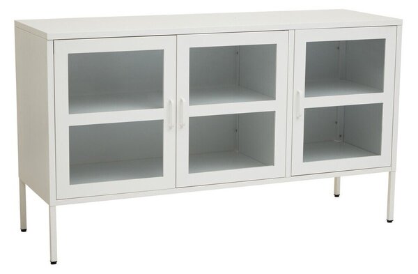Bijela željezna vitrina 140x80x45 cm Acier – Premier Housewares