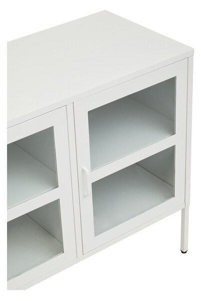Bijela željezna vitrina 140x80x45 cm Acier – Premier Housewares