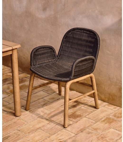 Tamno siva vrtna stolica Alipa – Kave Home