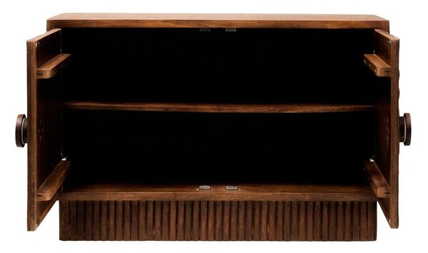 Komoda od masivnog manga u tamnoj prirodnoj boji 40x75x116 cm Sangar – Premier Housewares