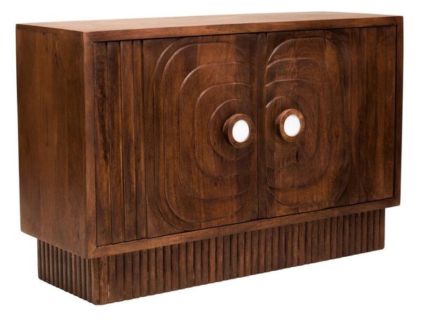 Komoda od masivnog manga u tamnoj prirodnoj boji 40x75x116 cm Sangar – Premier Housewares