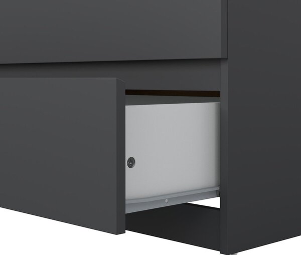 Tamno siva komoda 154x76x50 cm Naia – Tvilum