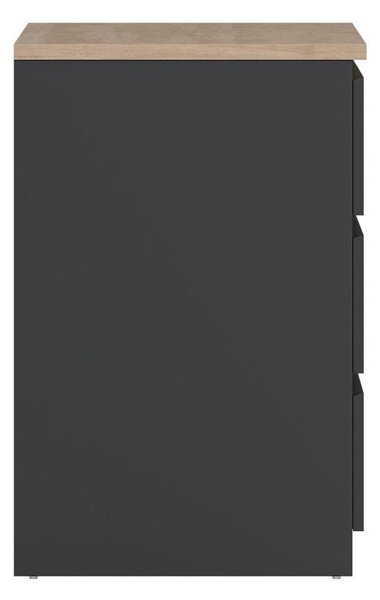 Tamno siva komoda 154x76x50 cm Naia – Tvilum