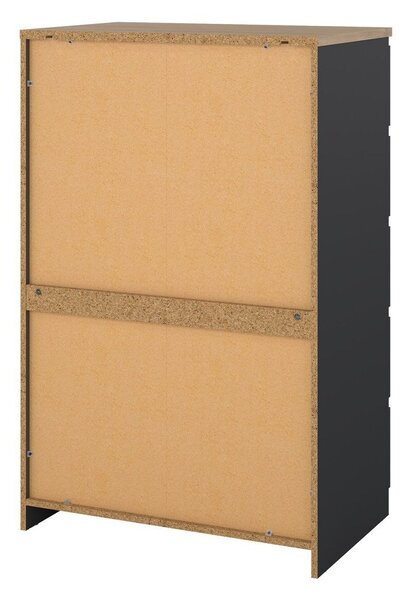 Tamno siva komoda 77x121x50 cm Naia – Tvilum