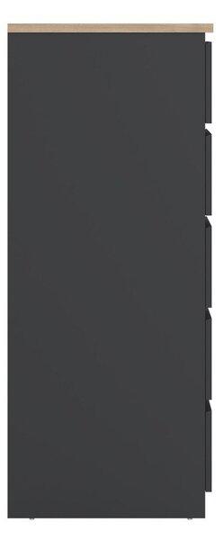 Tamno siva komoda 77x121x50 cm Naia – Tvilum