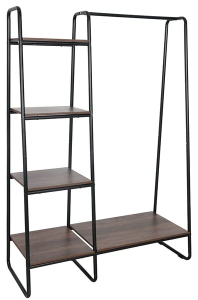 Garderobni organizator Fringe (crna + orah)