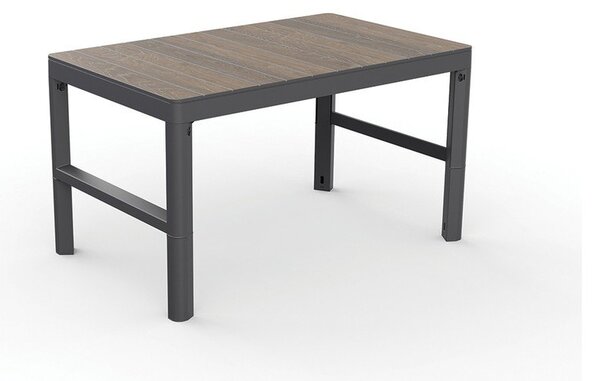 Vrtni stolić za kavu u dekoru oraha 71,5x116 cm Lyon – Keter