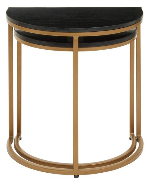 Pomoćni stolići u setu 2 kom s mramornom pločom 28x45 cm Varana – Premier Housewares
