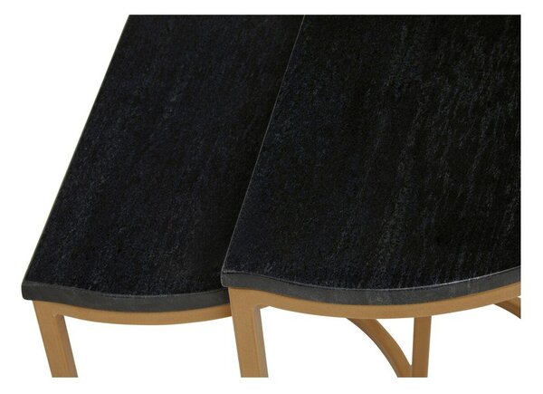 Pomoćni stolići u setu 2 kom s mramornom pločom 28x45 cm Varana – Premier Housewares