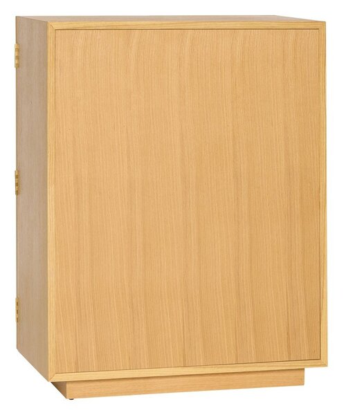 Viseća vitrina u dekoru hrasta u prirodnoj boji 70x90x39 cm Mae – Hübsch