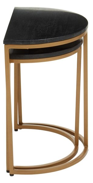 Pomoćni stolići u setu 2 kom s mramornom pločom 28x45 cm Varana – Premier Housewares