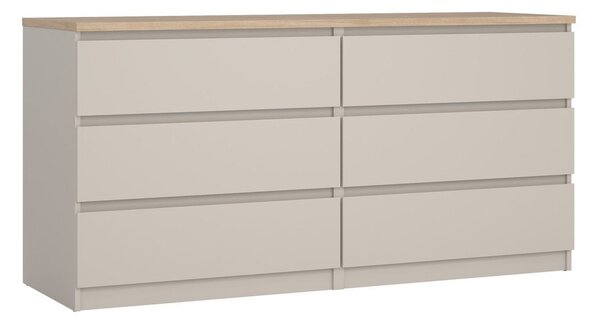 Krem komoda 154x76x50 cm Naia – Tvilum