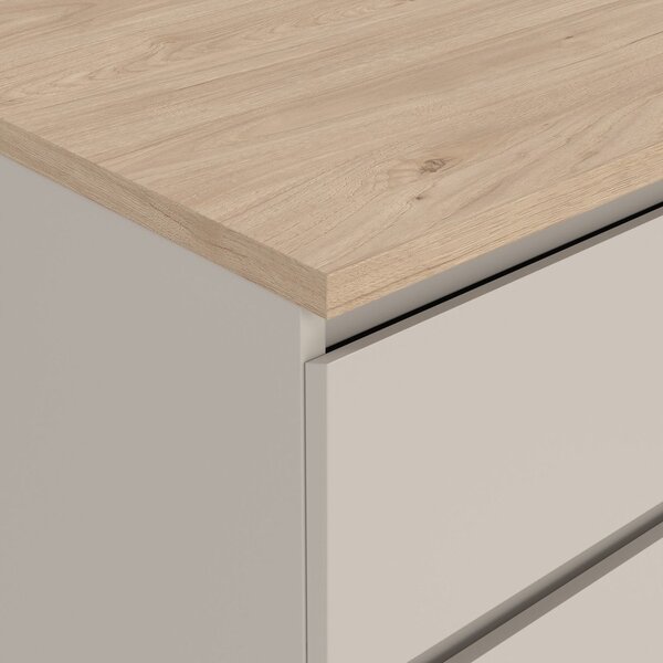 Krem komoda 154x76x50 cm Naia – Tvilum